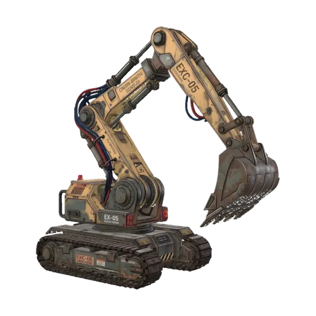 3D model for EXC-05 Heavy Excavator Arm