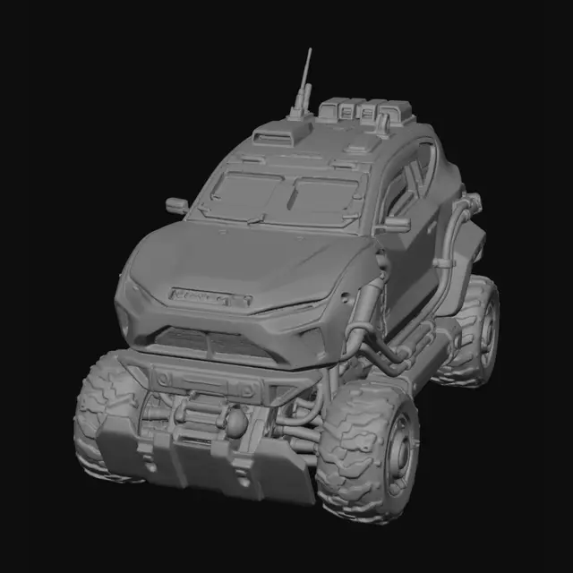 3D model for Mining Unit-04 Rover