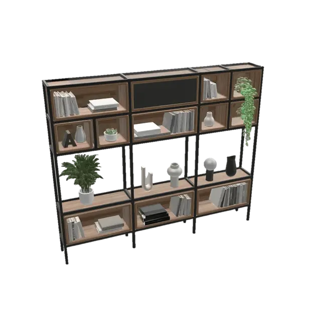 3D model for Industrial Cube Shelf