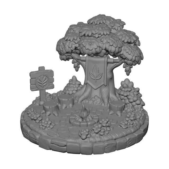 3D model for Forest Campfire Circle