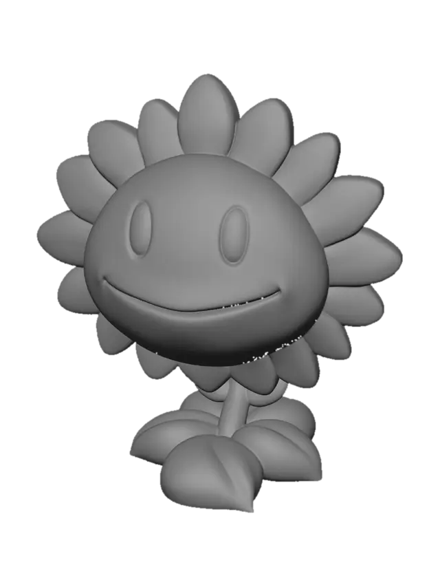 3D model for Smiling Sunflower