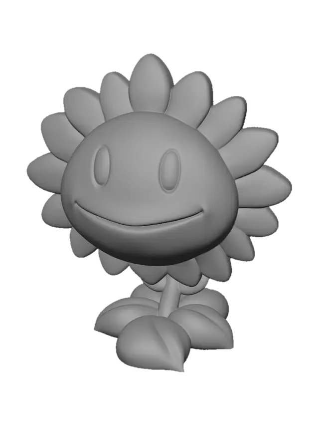 3D model for Smiling Sunflower