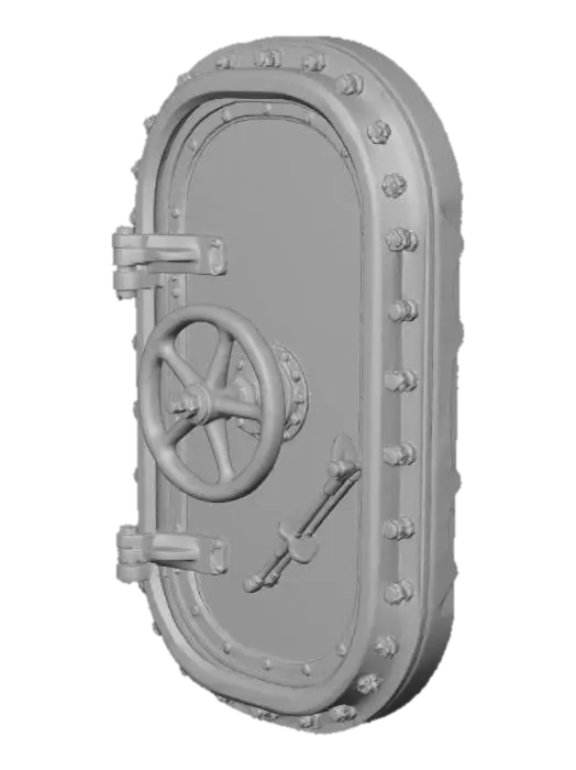 3D model for Submarine hatch door