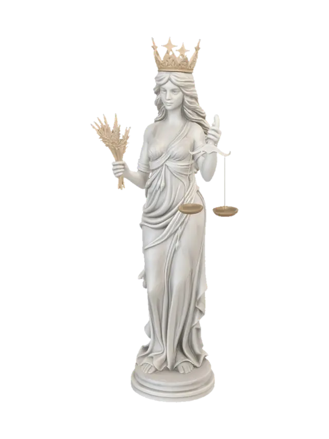 crea una statuetta che rappresenta il segno zodiacale della vergine - Zodiac 3D model, vytvořený pomocí AI