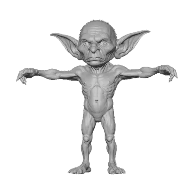 3D model for Goblin Stance