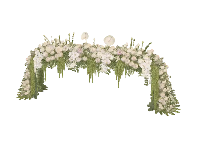 3D model for Cascading Floral Arch