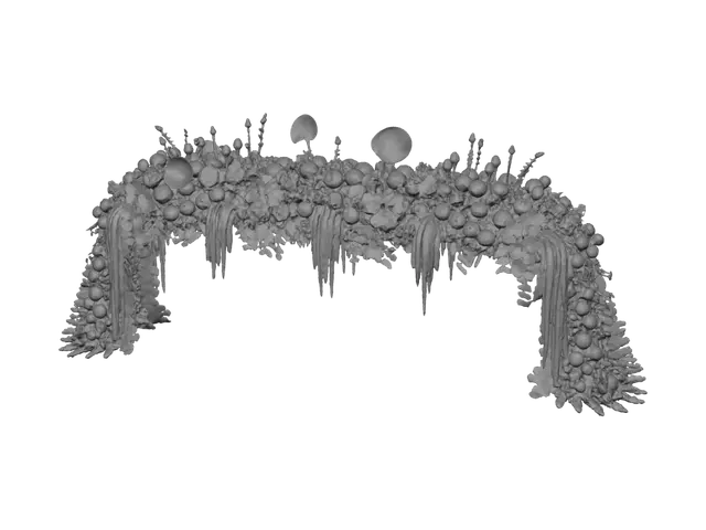 3D model for Cascading Floral Arch