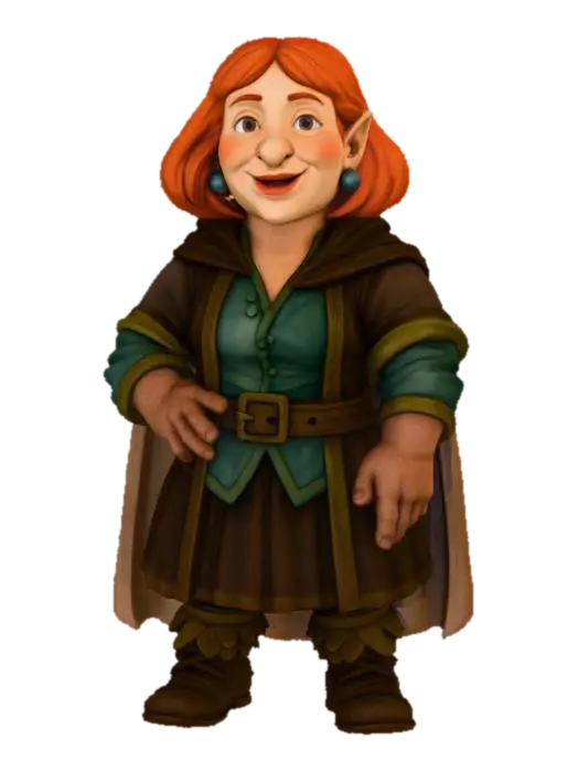 Elven Adventurer - Strahd 3D model, vytvořený pomocí AI