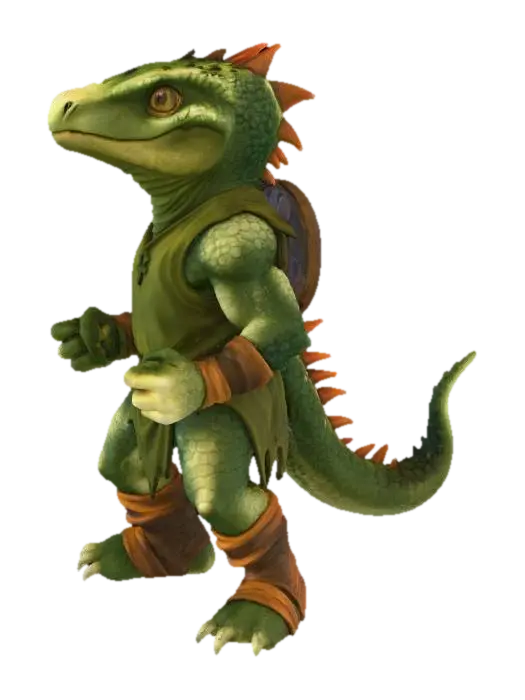 Lizard Warrior, #Thanksgiving# - Strahd 3D model, vytvořený pomocí AI