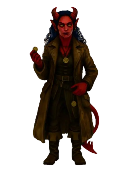 Demon Gambler - Strahd 3D model, vytvořený pomocí AI