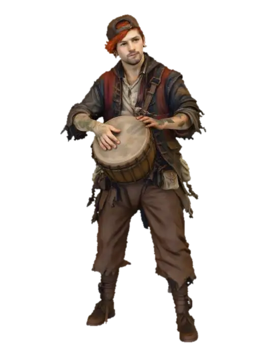 Drummer by the Docks, #Christmas2025# - Strahd 3D model, vytvořený pomocí AI