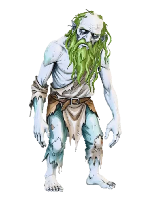 Grizzled Troll - Strahd 3D model, vytvořený pomocí AI