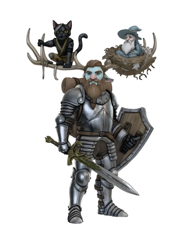 3D model for The Knight's Companions