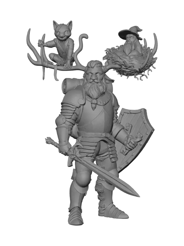3D model for The Knight's Companions