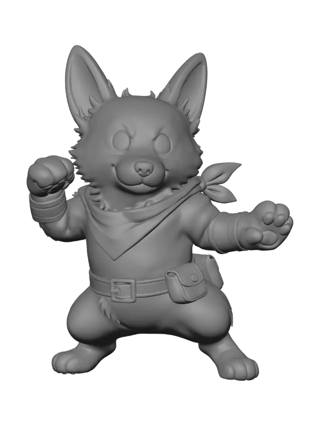 3D model for Bandit Corgi