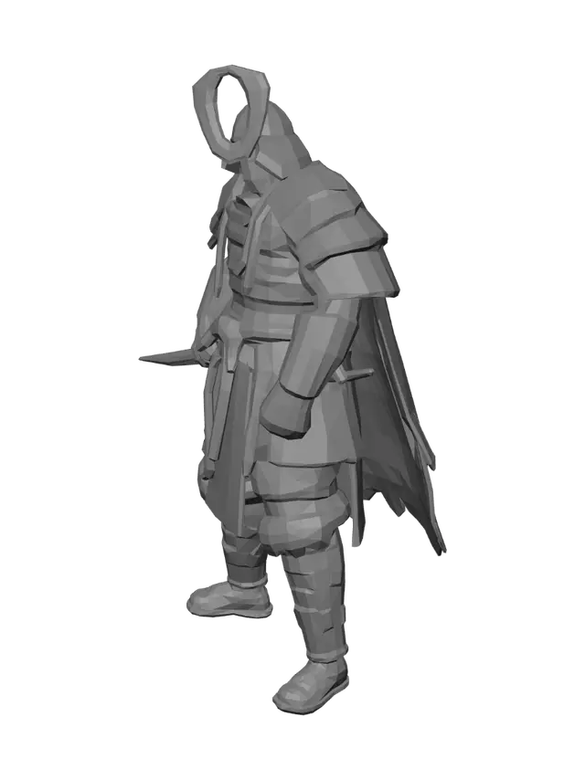 3D model for create a samurai 3d model that looks incredibly strong
