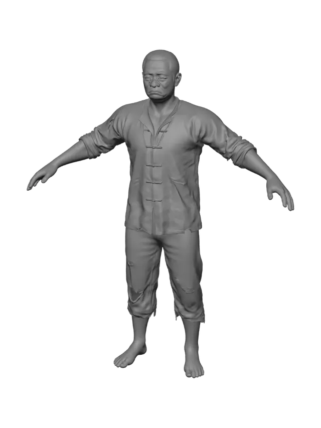 3D model for Outstretched in Rags