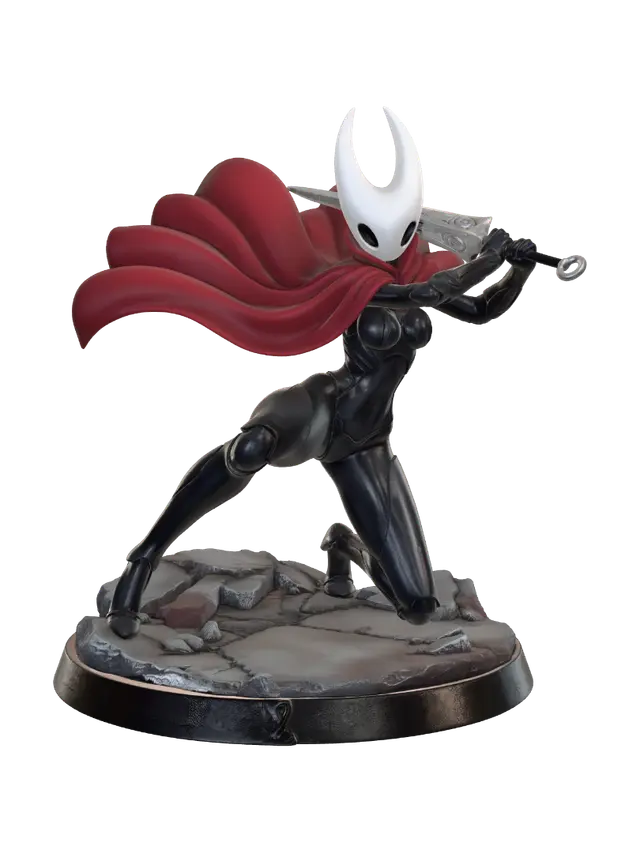 Crimson Tempest Knight 3D model, vytvořený pomocí AI