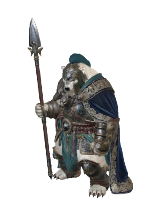 3D model for Armored Bear Warlord