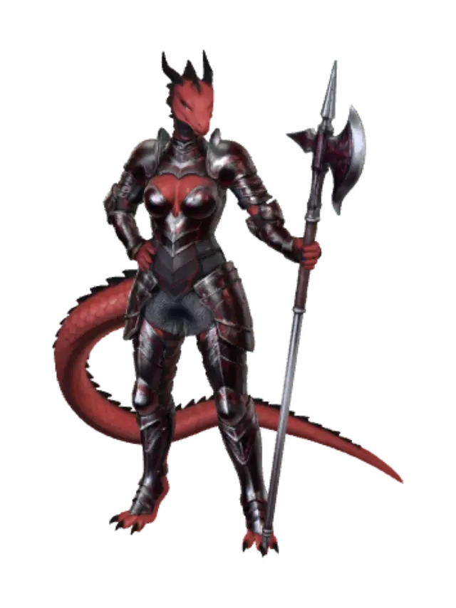 3D model for Crimson Dragon Knight