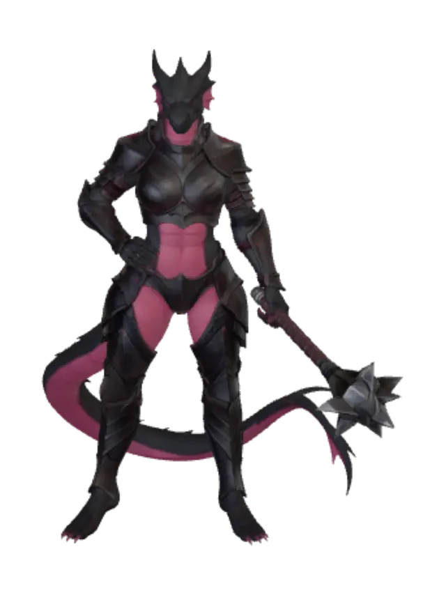 3D model for Crimson Dragon Knight