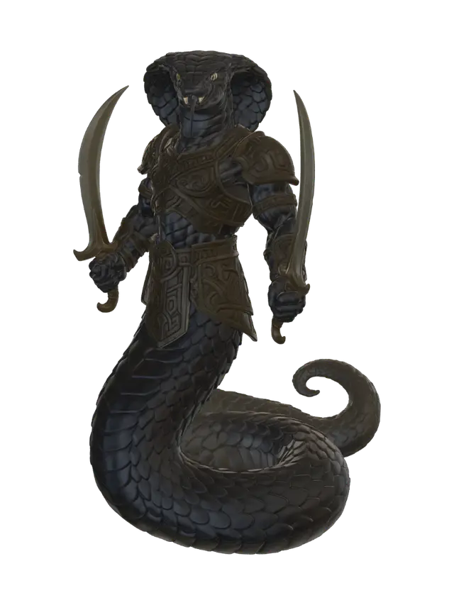 Obsidian Fangblade - Dangerous 3D model, vytvořený pomocí AI