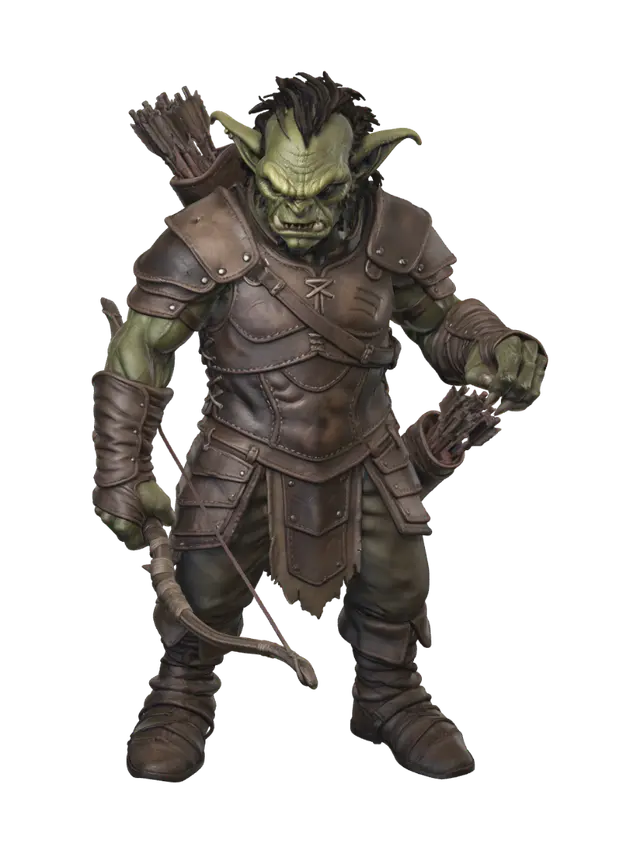 Hobgoblin Archer - Armorless AI 생성 3D 모델