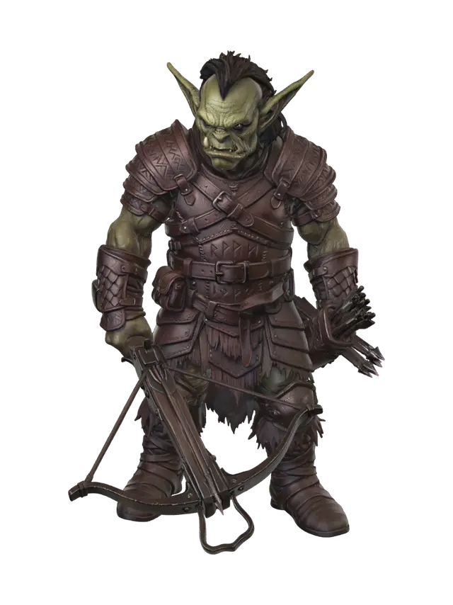 Hobgoblin Crossbowman - Fang 3D model, vytvořený pomocí AI