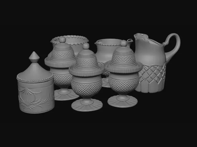 3D model for Crystal glassware collection
