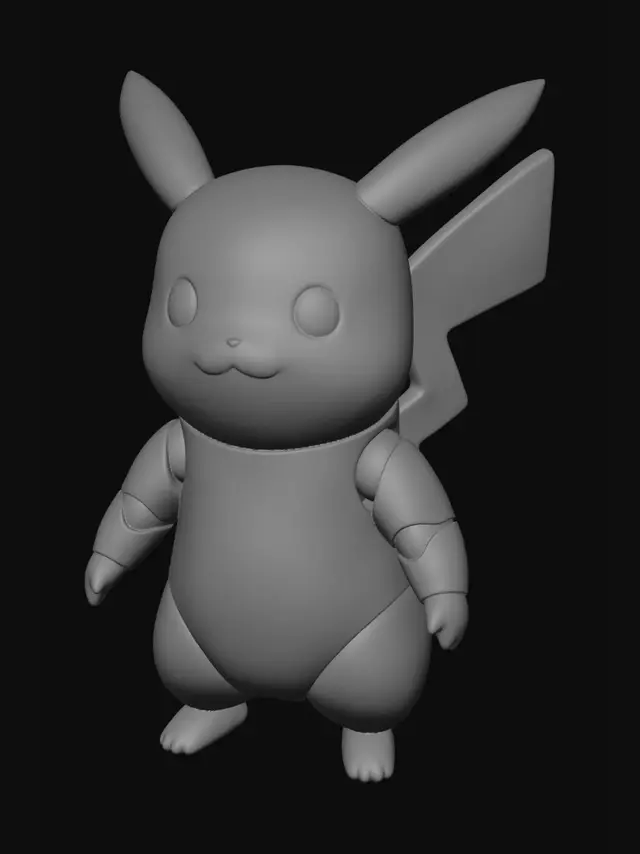 3D model for an articulated pikachu