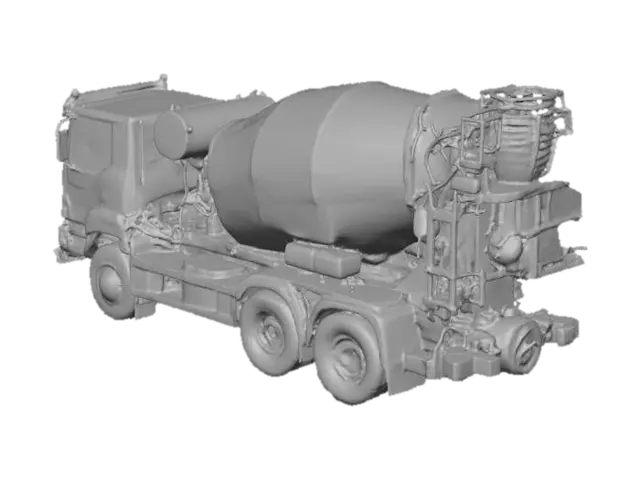 3D model for Cement Mixer Truck