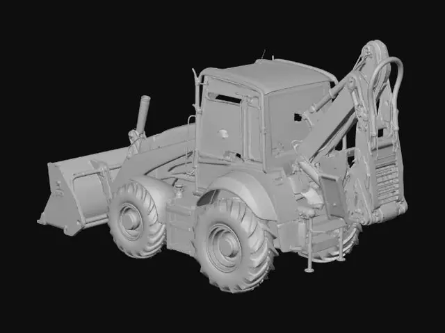 3D model for Backhoe Loader