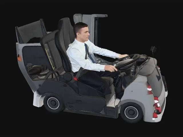 3D model for Bus Driver at the Wheel