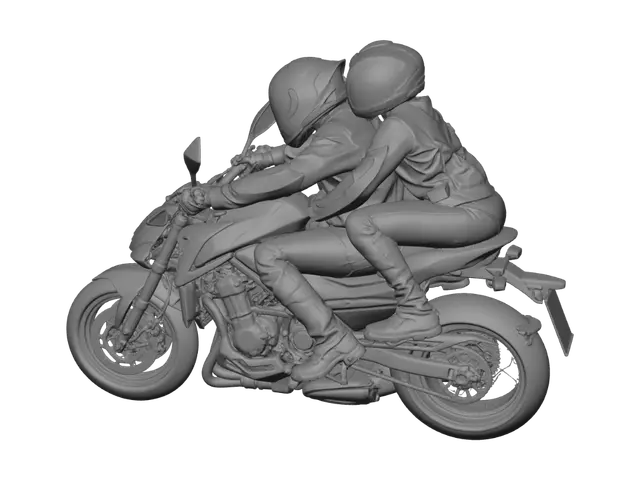 3D model for Two-Up Ride on a Kawasaki Z
