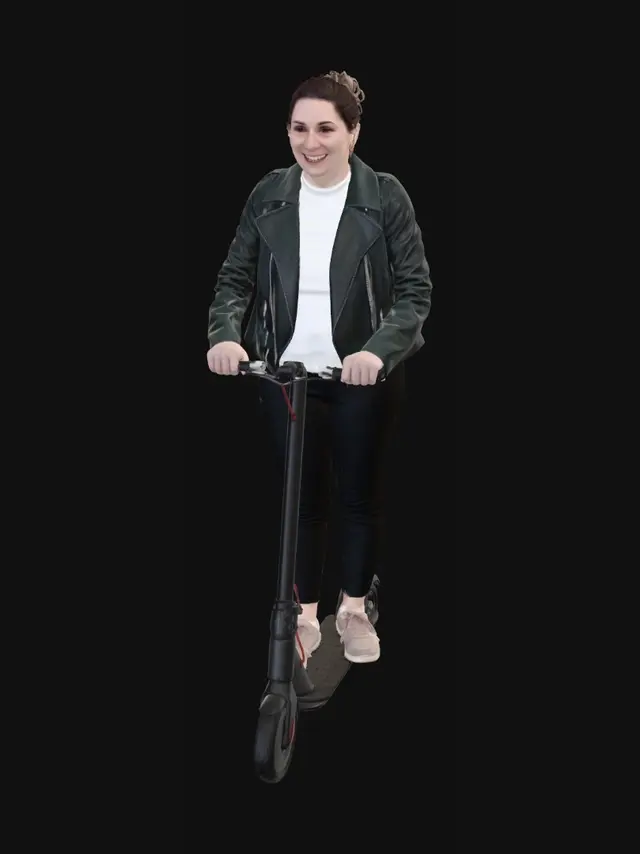 3D model for City Commuter on a Scooter