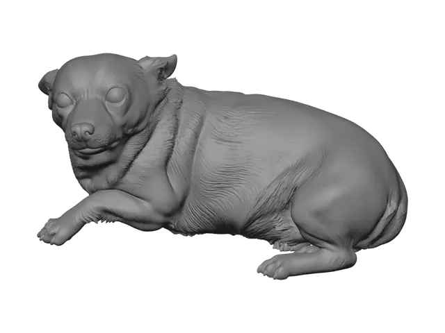 3D model for Snowy Paws on Blue