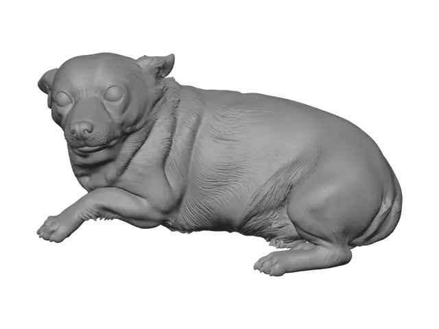 3D model for Snowy Paws on Blue