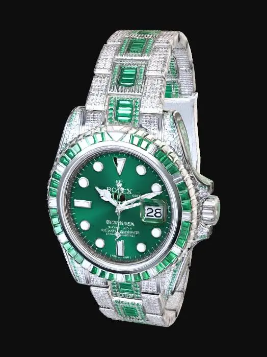 3D model for Emerald Diamond Rolex Submariner