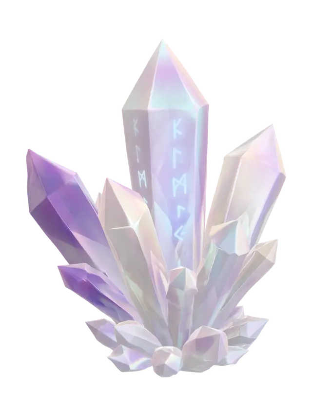 3D model for Prismatic Crystal Cluster
