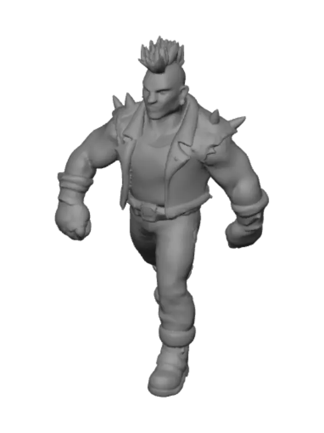 3D model for Punk Warrior