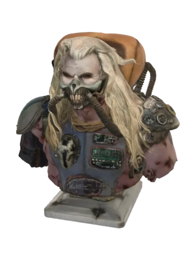 Desert Warmask - Moore-3D-modell, genererad av AI