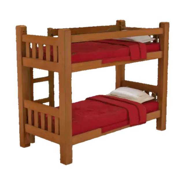 3D model for wooden bunk bed , #ded, #wood