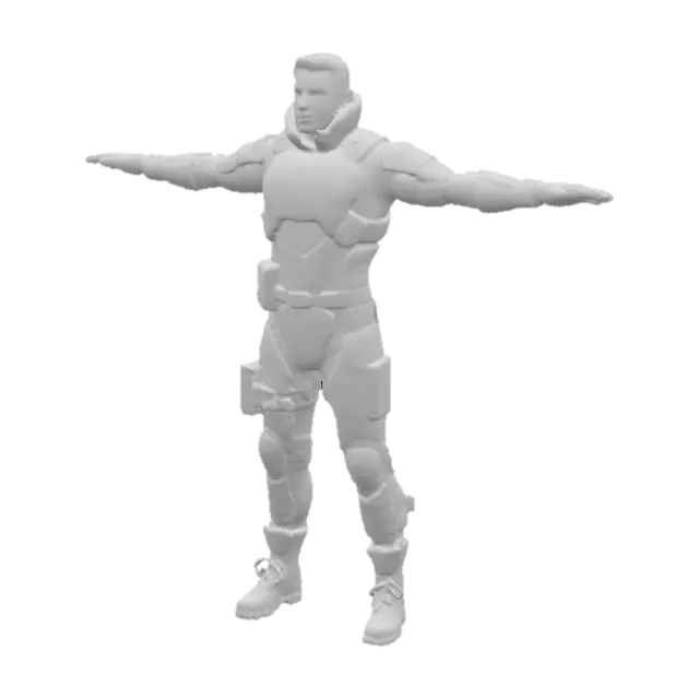 3D model for Guardian in Armor