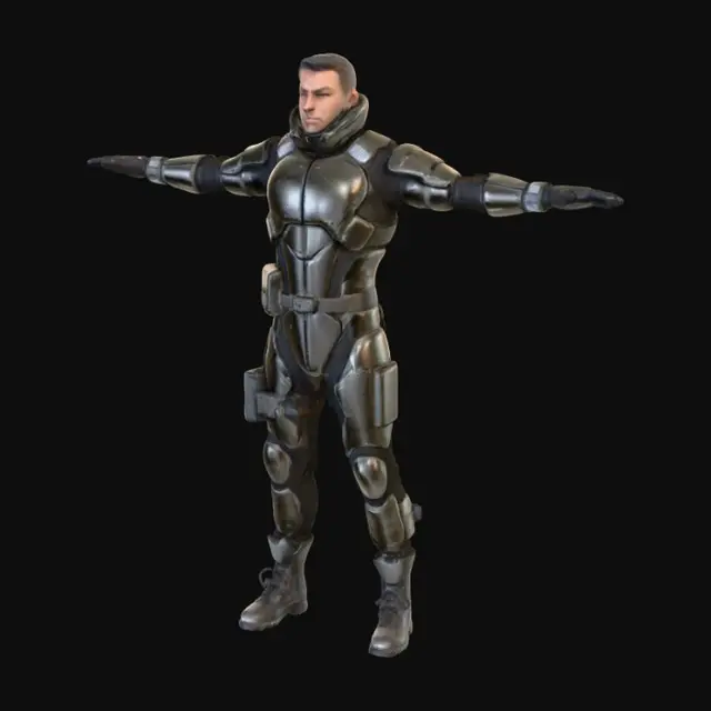 3D model for Guardian in Armor
