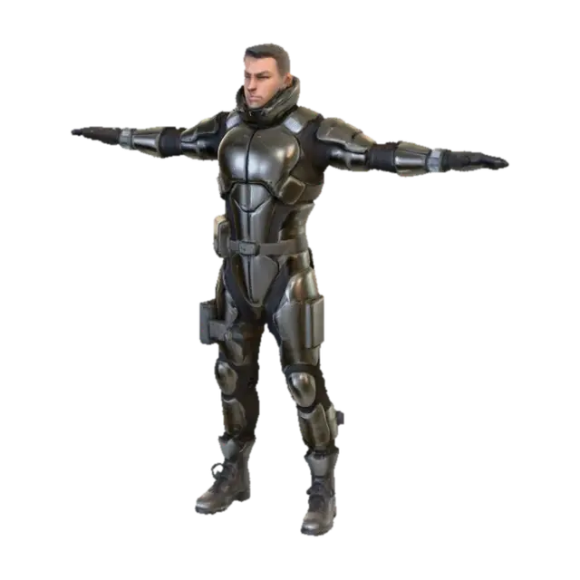 3D model for Guardian in Armor