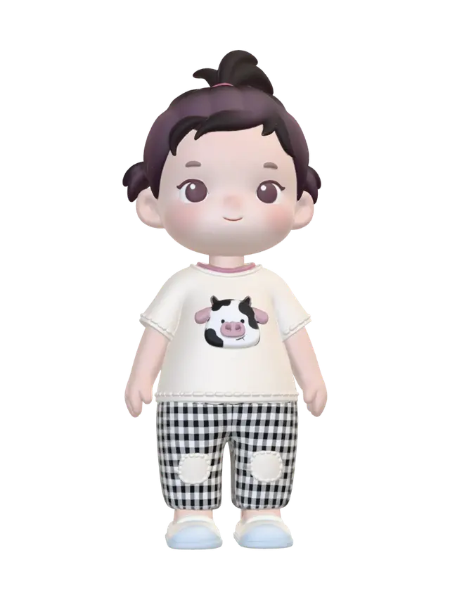 3D model for cute baby