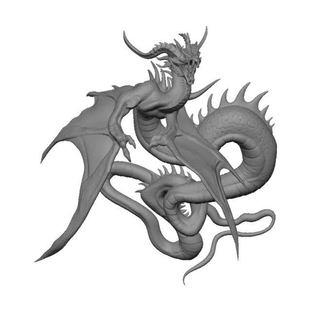 3D model for Verdant Serpent Dragon