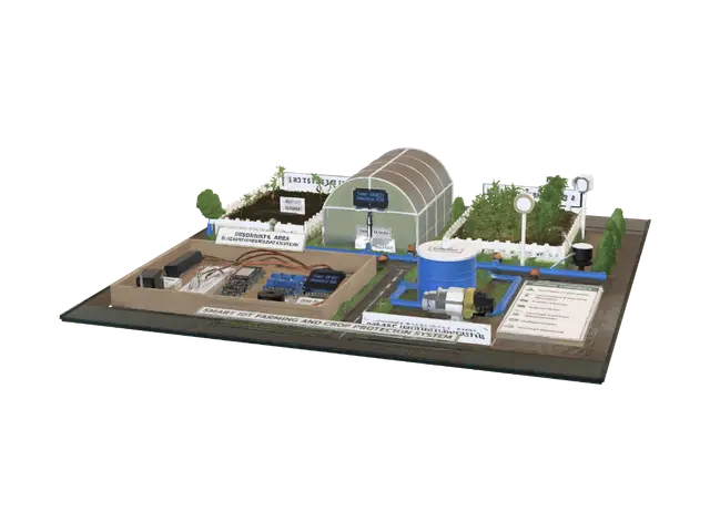 3D model for Smart IoT Farming and Crop Protection System