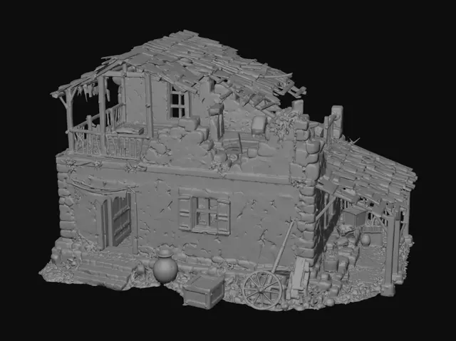 3D model for The Crumbling Stone House
