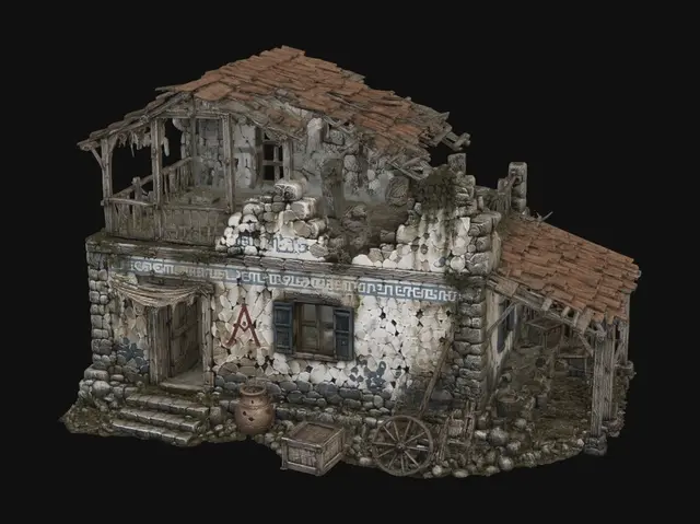 3D model for The Crumbling Stone House